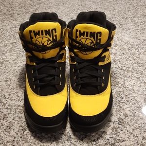 Patrick Ewing Yellow and Black High Topps